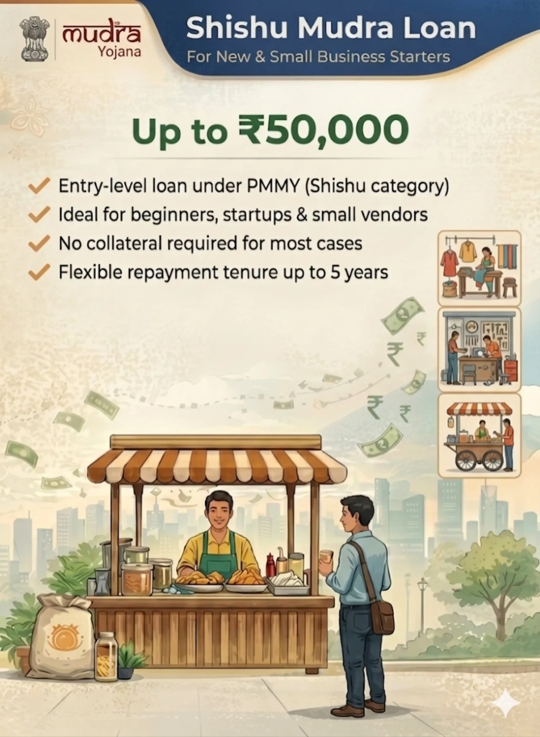 Shishu Mudra Loan Schemes banner 1 - Mobile